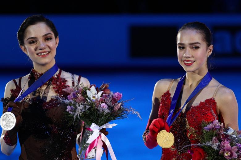 Евгения Медведева и Алина Загитова