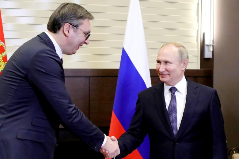 Александр Вучич, Владимир Путин