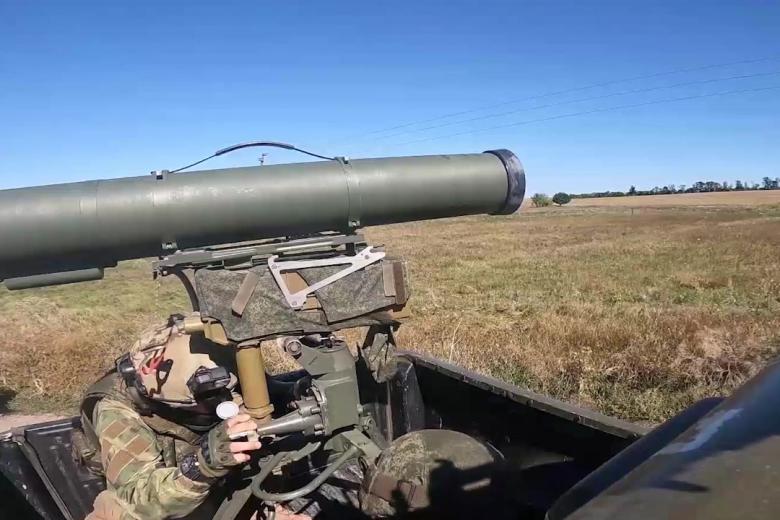 Боевая работа расчетов ПТРК «Корнет»