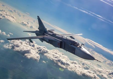МО России показало удар Су-24М по позициям ВСУ на предельно малой высоте