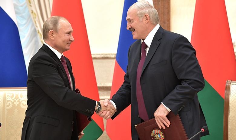 Владимир Путин и Александр Лукашенко