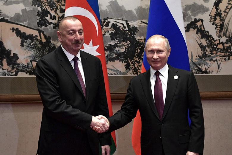 Ильхам Алиев и Владимир Путин