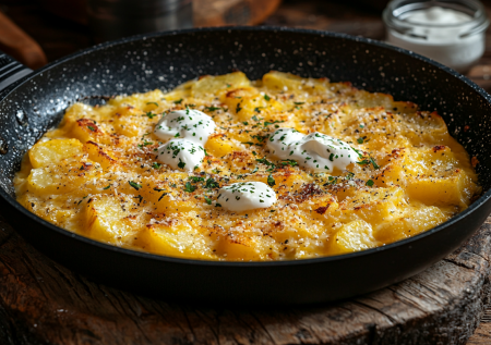 Сыр добрался и до картошки! Жарим вкуснотищу со сметанкой на сковороде