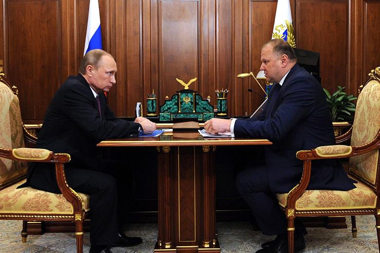 Президент РФ Владимир Путин и Николай Цуканов