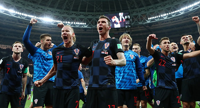 Матч Англия — Хорватия в рамках ЧМ-2018