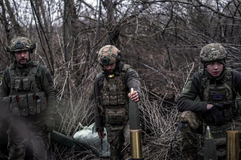 Солдаты ВСУ в зоне боевых действий