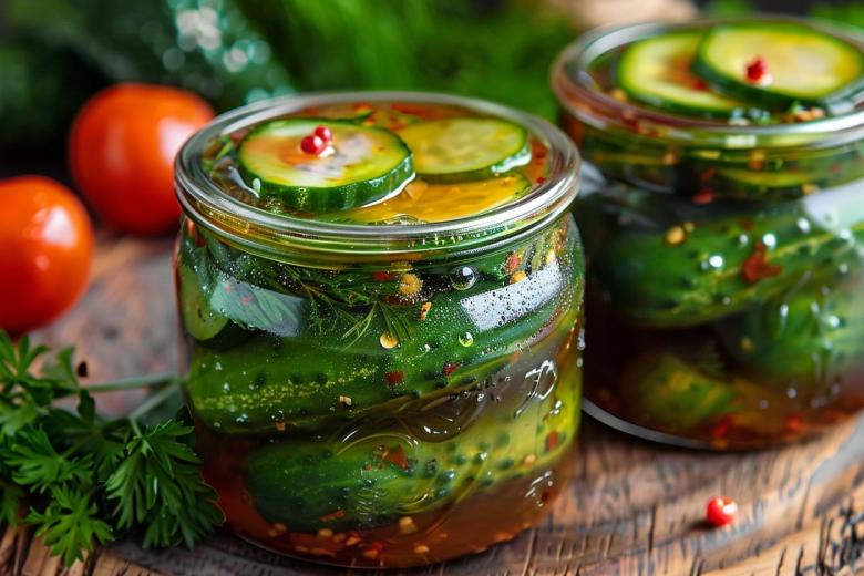 Огурцы, маринованные с кетчупом, на зиму