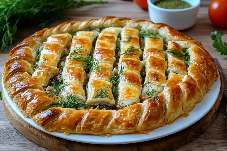 Пирог со шпротами