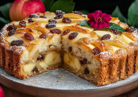 Рецепт шарлотки с яблоками, орехами и изюмом: новый вариант любимого пирога