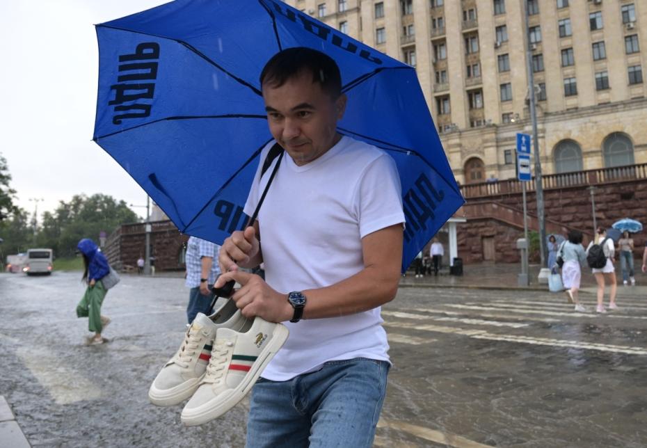 Последствия ливня в Москве