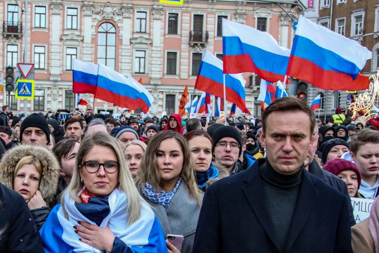 Любовь Соболь и Алексей Навальный
