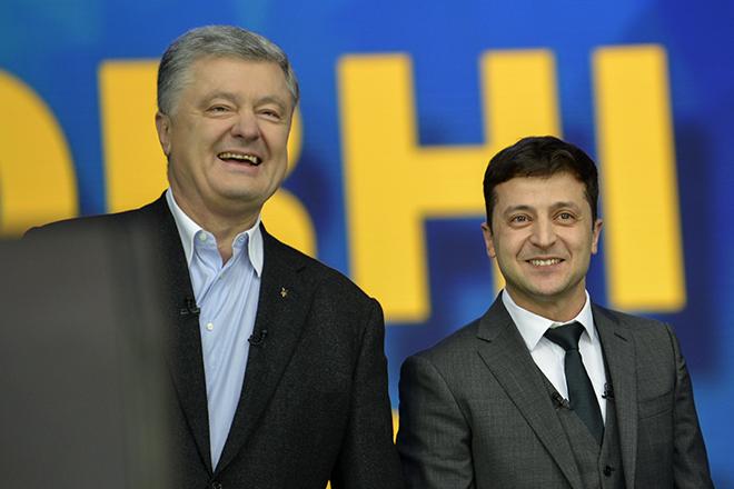 Пётр Порошенко и Владимир Зеленский