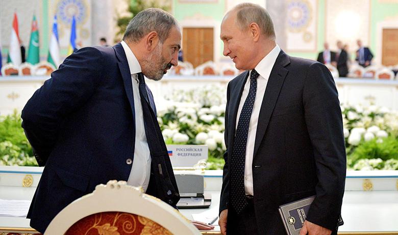 Никол Пашинян и Владимир Путин