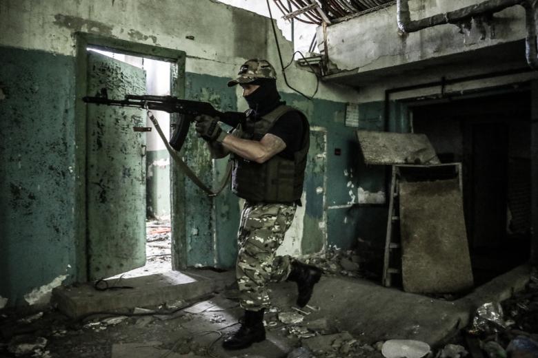 Боец теробороны на учениях в Белгородской области