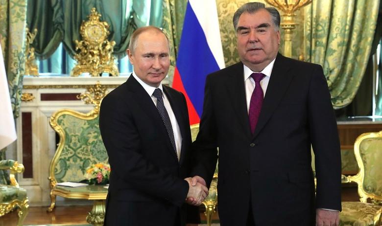 Владимир Путин и Эмомали Рахмон