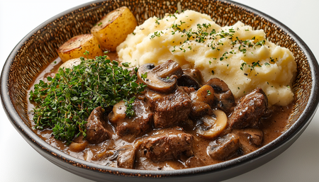 С пюре и макаронами: нежный бефстроганов с грибами! Готовится мгновенно!