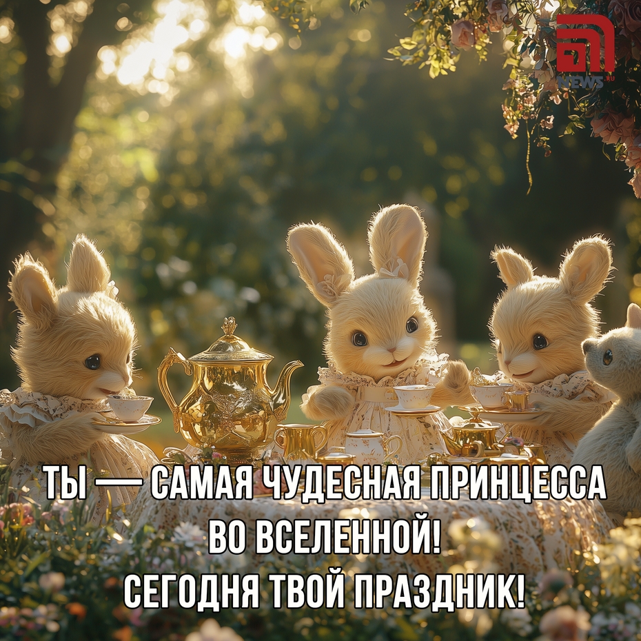 Открытки для девочек на День принцесс