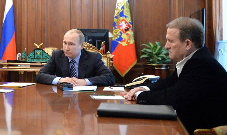 Президент РФ Владимир Путин и Виктор Медведчук 