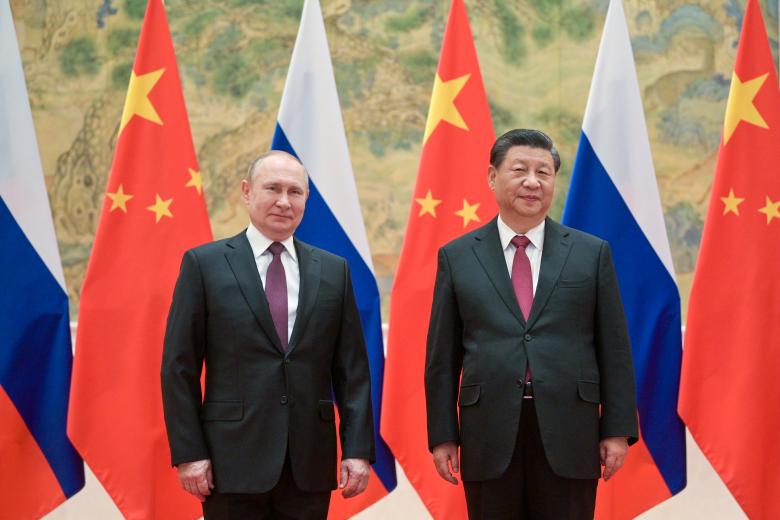 Президент России Владимир Путин c председателем Китайской Народной Республики Си Цзиньпином