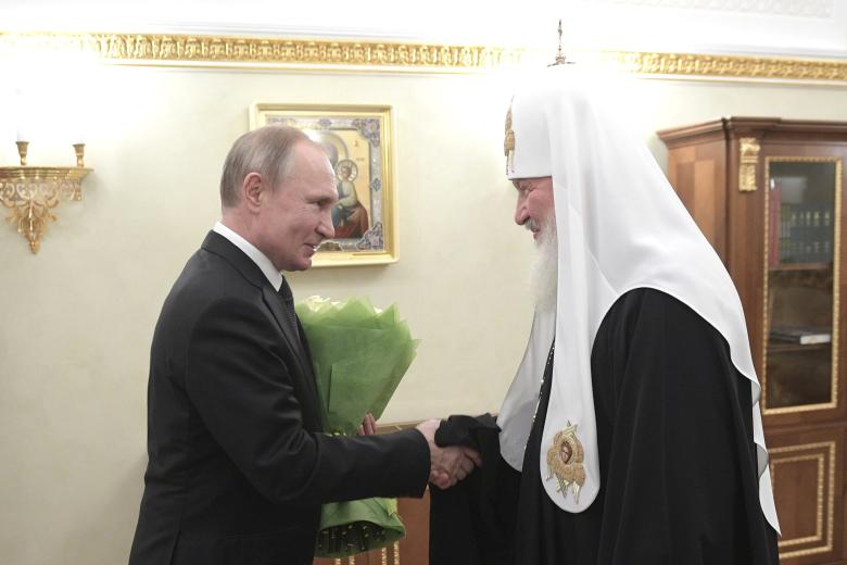 Владимир Путин и патриарх Кирилл