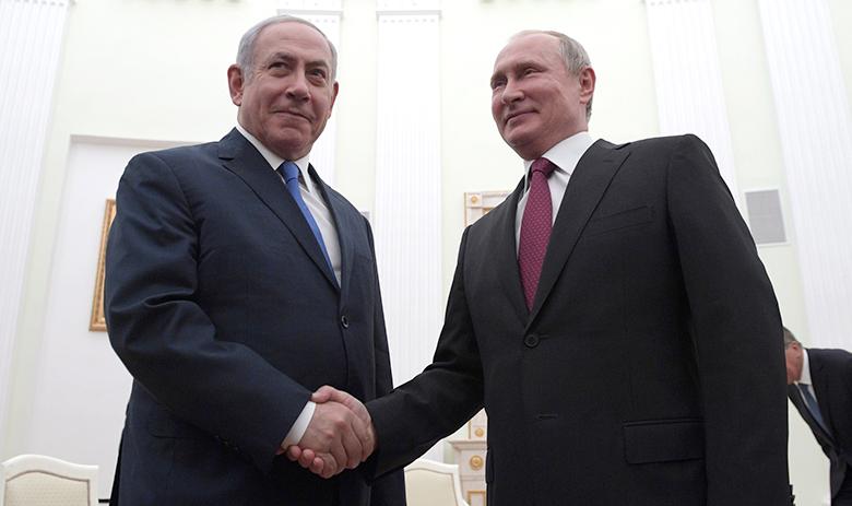 Премьер-министр Израиля Биньямин Нетаньяху и президент РФ Владимир Путин 