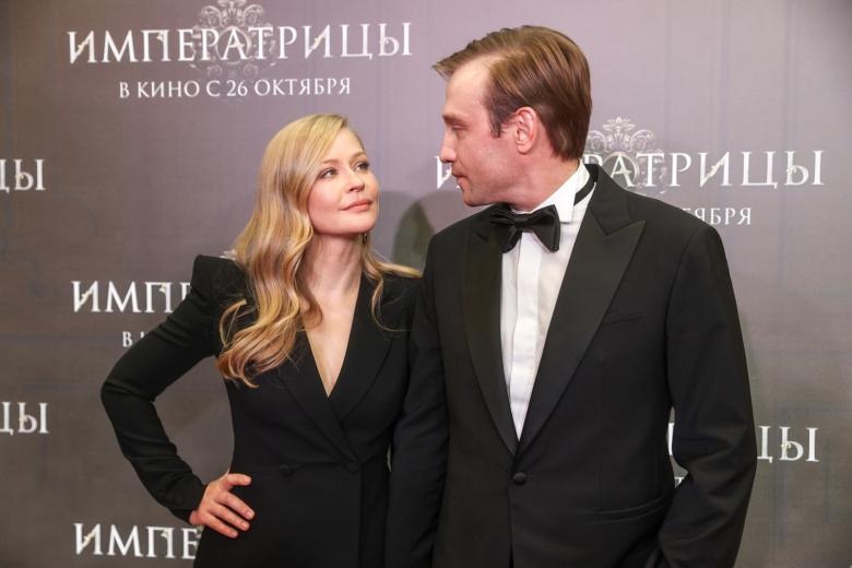 Актриса Юлия Пересильд и актер Михаил Тройник