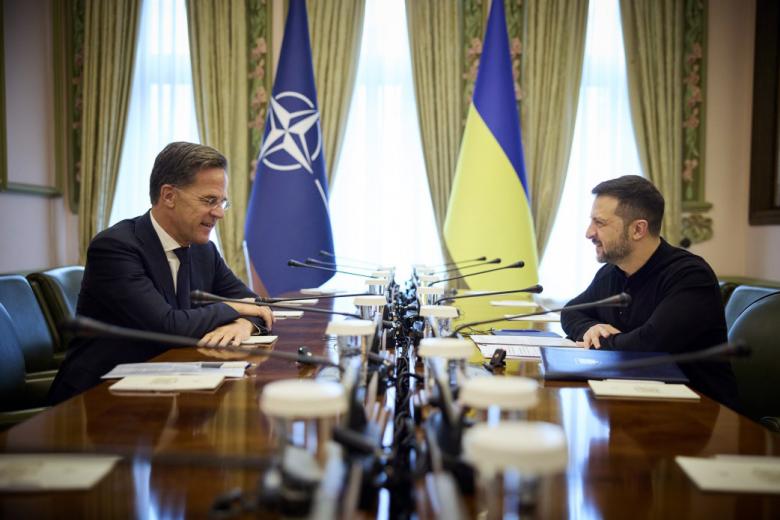 Марк Рютте и Владимир Зеленский