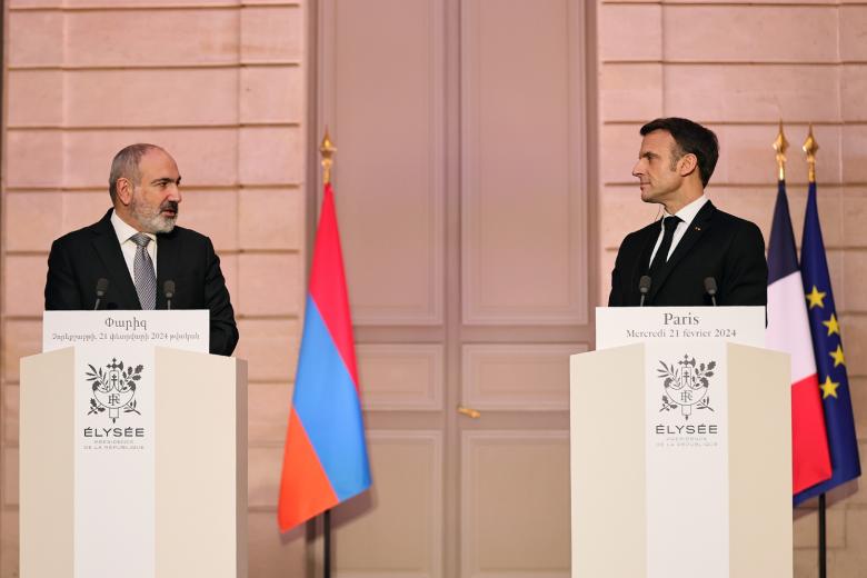 Никол Пашинян и Эммануэль Макрон