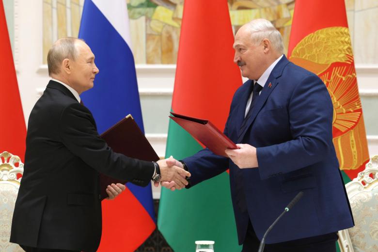 Президент России Владимир Путин, Президент Белоруссии Александр Лукашенко