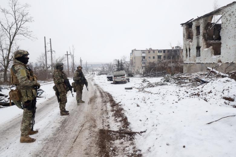 Последствия боевых действий в Соледаре