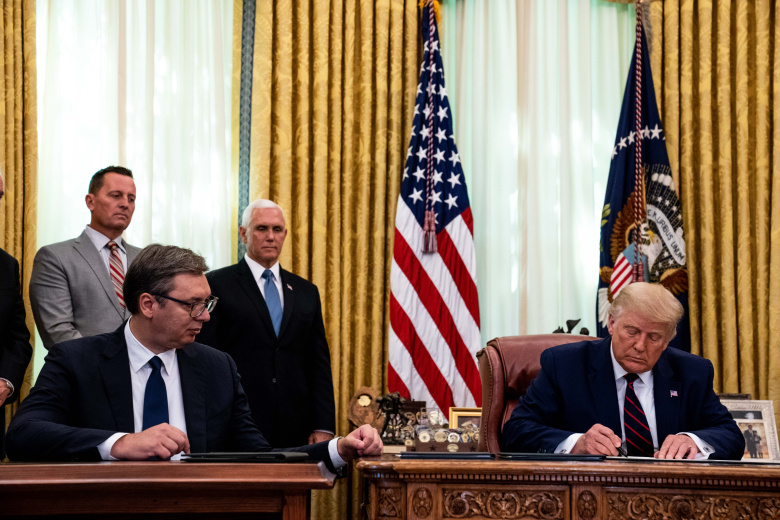 Александр Вучич и Дональд Трамп