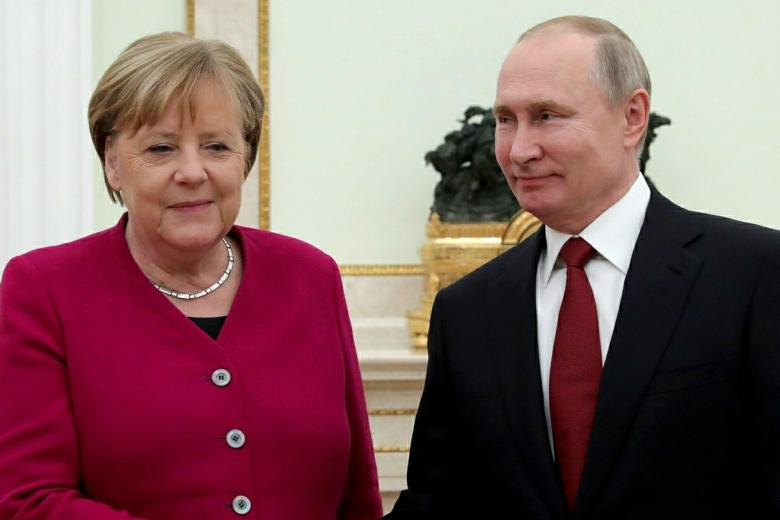 Ангела Меркель и Владимир Путин