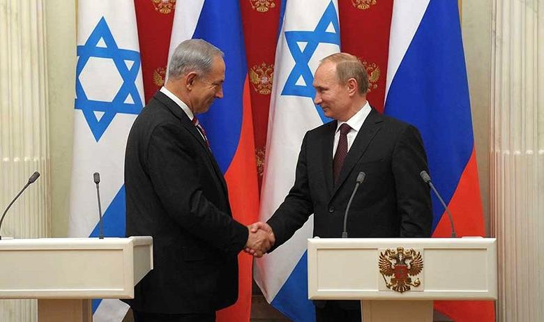 Премьер-министр Израиля Биньямин Нетаньяху и президент РФ Владимир Путин