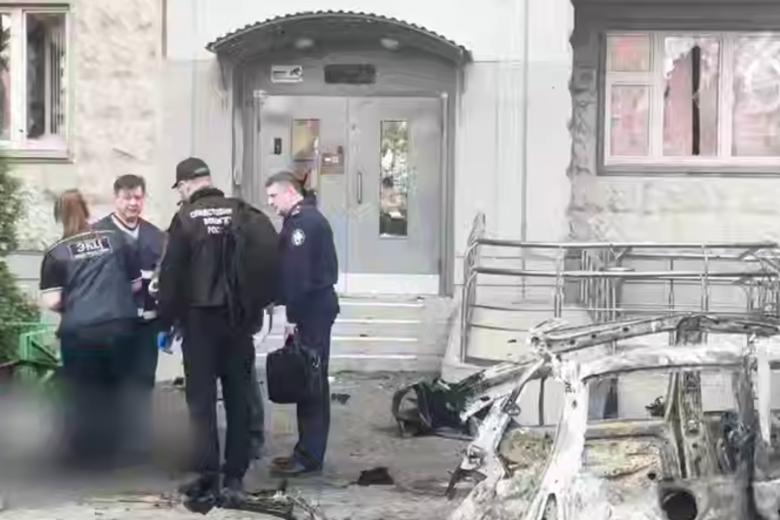 На месте взрыва в Балашихе