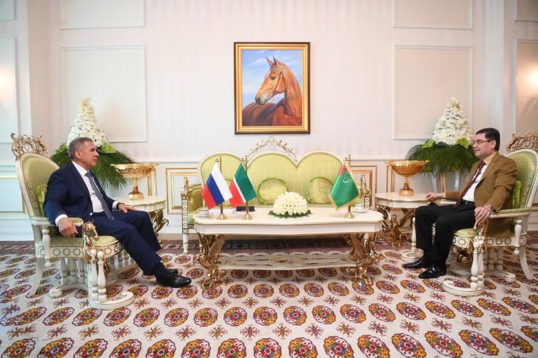 Президент Татарстана Рустам Минниханов и президент Туркмении Гурбангулы Бердымухамедов