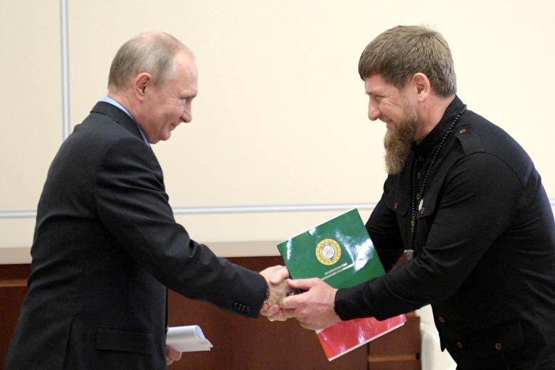 Владимир Путин и Рамзан Кадыров