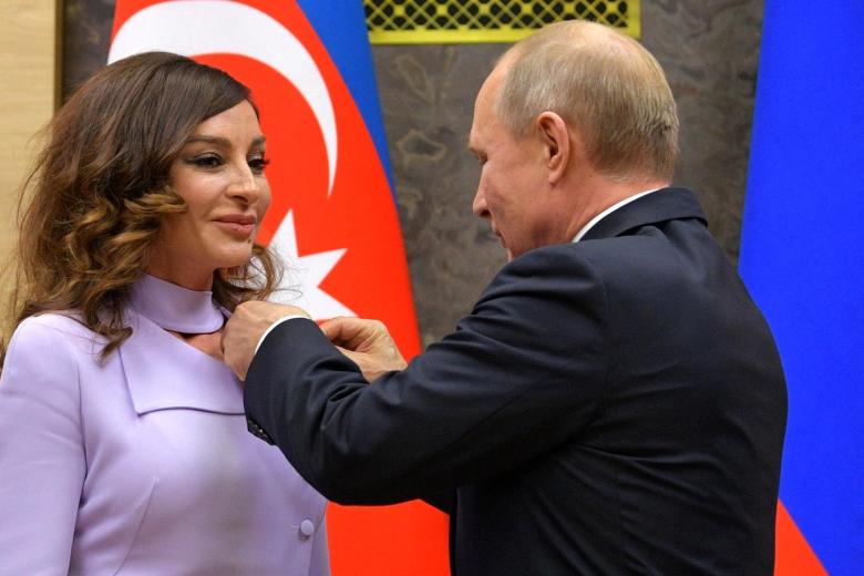 Мехрибан Алиева и Владимир Путин