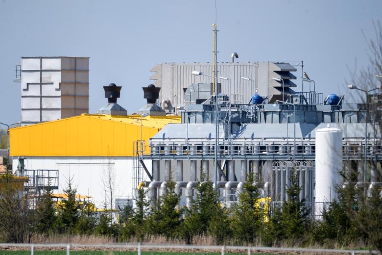 Объект газопровода «Ямал — Европа» в городе Цеханув в Польше