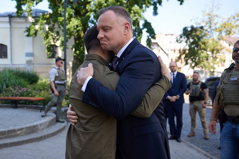 Президент Польши Анджей Дуда и Владимир Зеленский