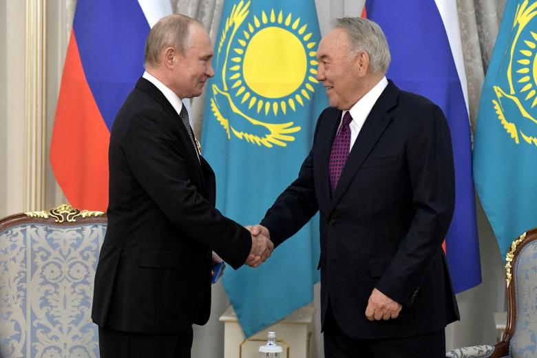 Владимир Путин и Нурсултан Назарбаев