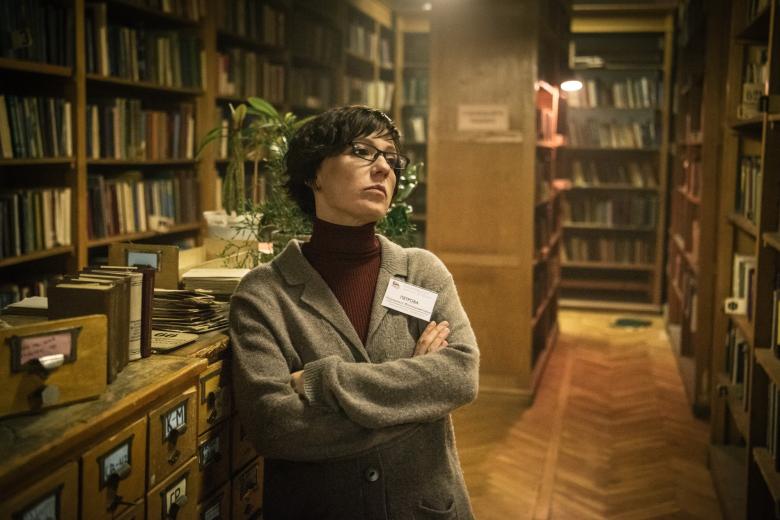 Кадр из фильма «Петровы в гриппе», Чулпан Хаматова