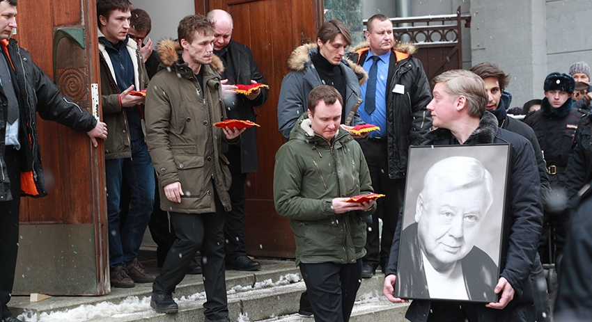 Церемония прощания с актёром и режиссёром Олегом Табаковым