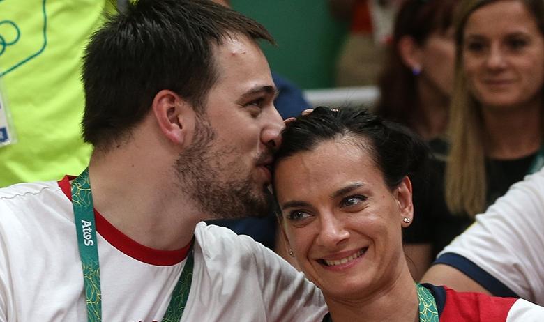 Никита Петинов и Елена Исинбаева