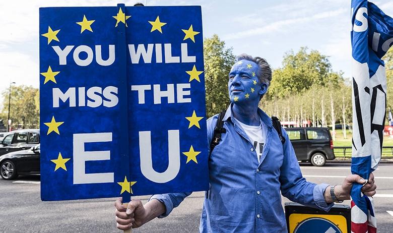 Митинг противников Brexit в Лондоне, Великобритания