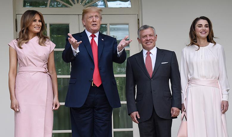 Президент США Дональд Трамп и Абдалла II в Белом доме