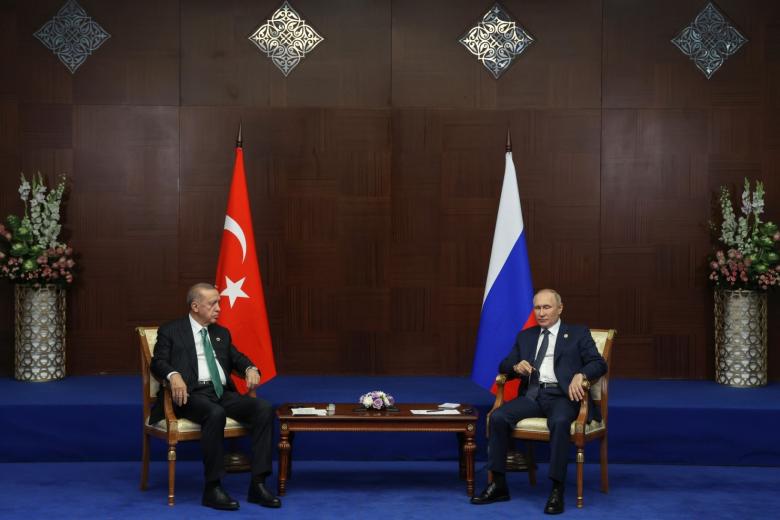 Реджеп Тайип Эрдоган и Владимир Путин