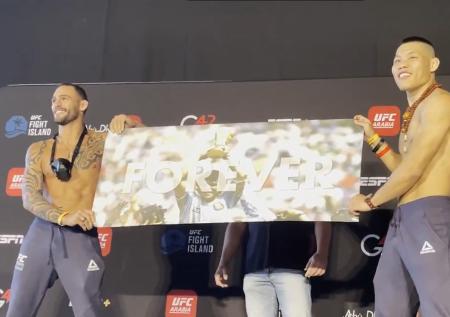 Бойцы UFC почтили память Диего Марадоны