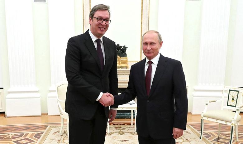 Александр Вучич и Владимир Путин