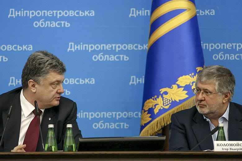 Петр Порошенко и Игорь Коломойский 