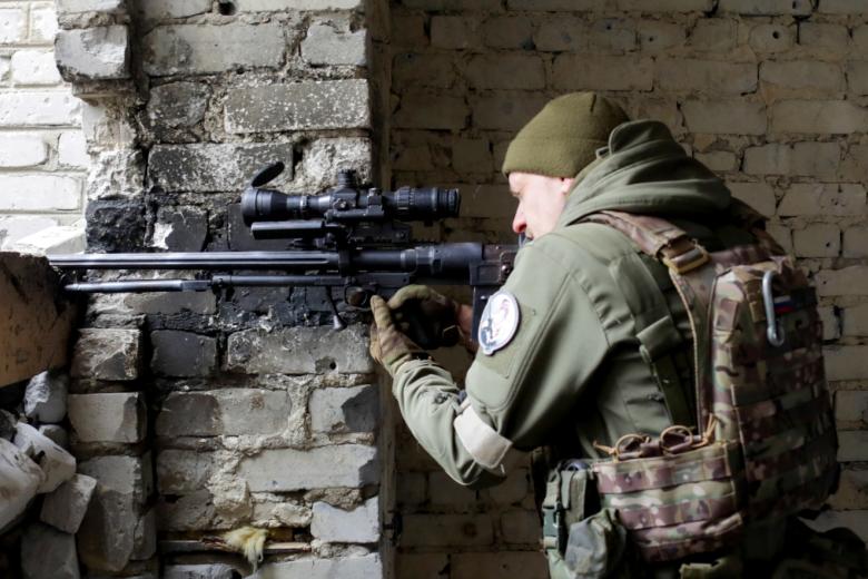Военнослужащий ВС РФ в зоне проведения СВО
